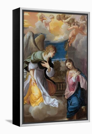 The Annunciation, 1603-1604-Lodovico Carracci-Framed Premier Image Canvas