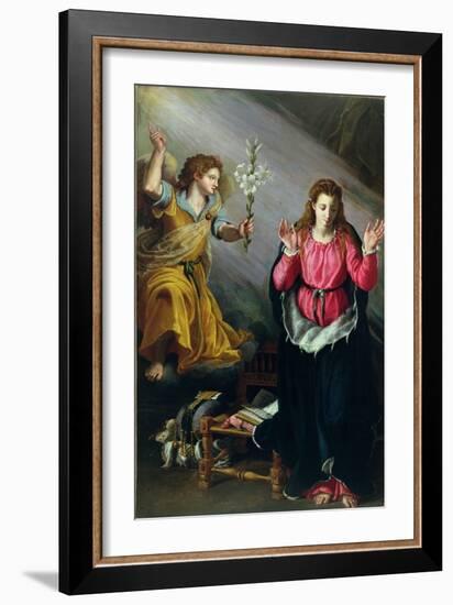 The Annunciation, 1603-Alessandro Allori-Framed Giclee Print