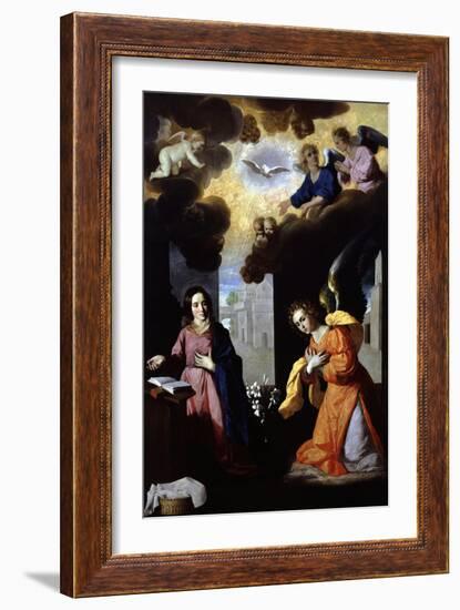 The Annunciation, 1638-39-Francisco de Zurbarán-Framed Giclee Print