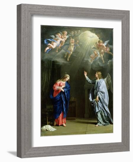 The Annunciation, 1644-Philippe De Champaigne-Framed Giclee Print