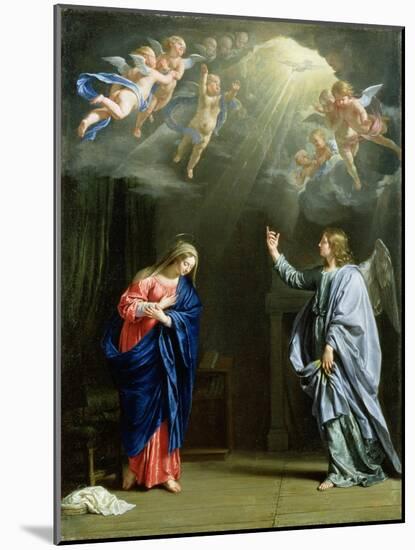 The Annunciation, 1644-Philippe De Champaigne-Mounted Giclee Print