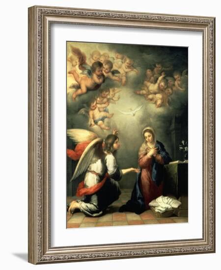 The Annunciation, 1655-65-Bartolomé Estéban Murillo-Framed Giclee Print