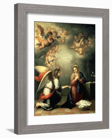 The Annunciation, 1655-65-Bartolomé Estéban Murillo-Framed Giclee Print