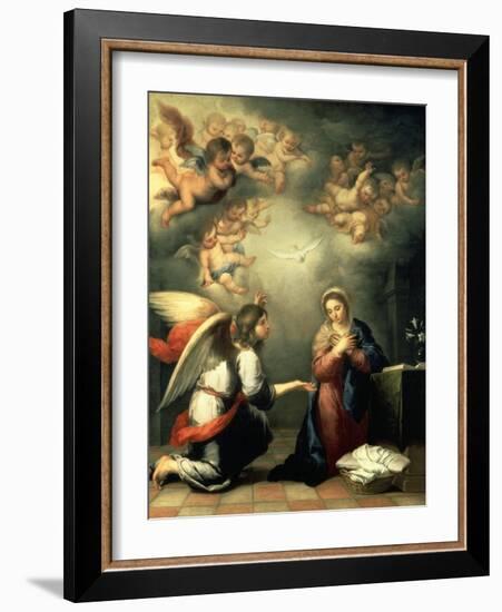 The Annunciation, 1655-65-Bartolomé Estéban Murillo-Framed Giclee Print