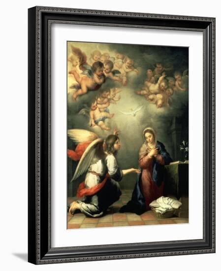 The Annunciation, 1655-65-Bartolomé Estéban Murillo-Framed Giclee Print