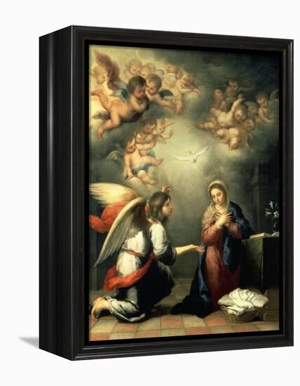 The Annunciation, 1655-65-Bartolomé Estéban Murillo-Framed Premier Image Canvas