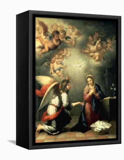 The Annunciation, 1655-65-Bartolomé Estéban Murillo-Framed Premier Image Canvas