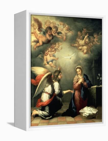 The Annunciation, 1655-65-Bartolomé Estéban Murillo-Framed Premier Image Canvas