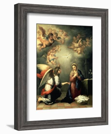 The Annunciation, 1655-65-Bartolomé Estéban Murillo-Framed Giclee Print