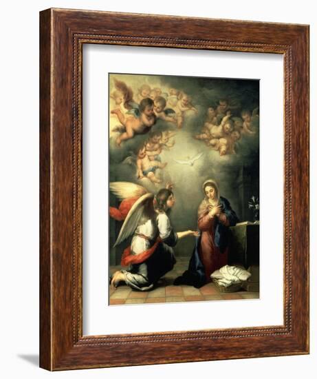 The Annunciation, 1655-65-Bartolomé Estéban Murillo-Framed Giclee Print