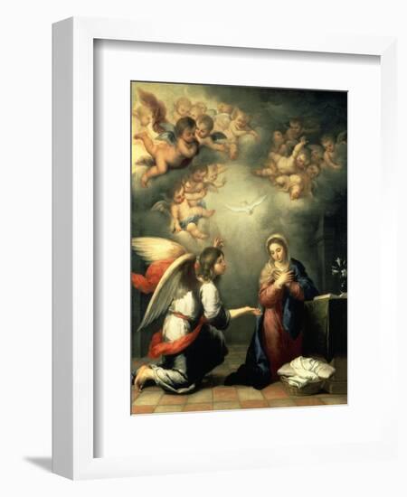 The Annunciation, 1655-65-Bartolomé Estéban Murillo-Framed Giclee Print