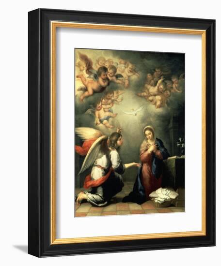 The Annunciation, 1655-65-Bartolomé Estéban Murillo-Framed Giclee Print