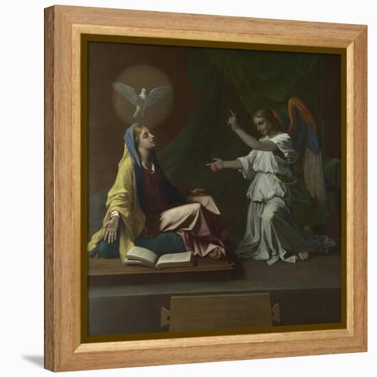 The Annunciation, 1657-Nicolas Poussin-Framed Premier Image Canvas