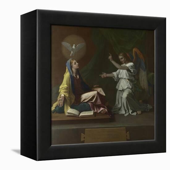The Annunciation, 1657-Nicolas Poussin-Framed Premier Image Canvas