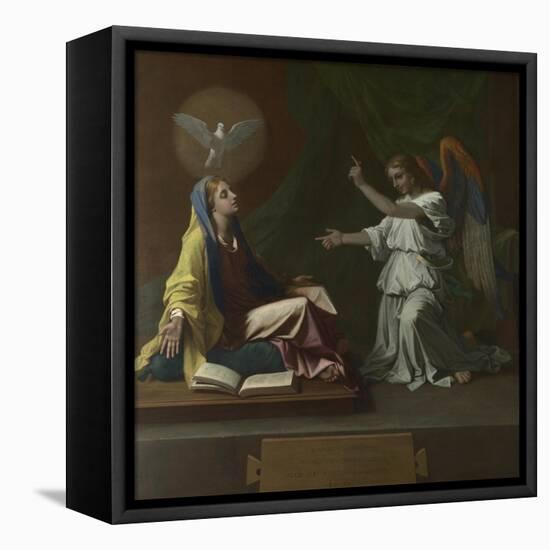 The Annunciation, 1657-Nicolas Poussin-Framed Premier Image Canvas