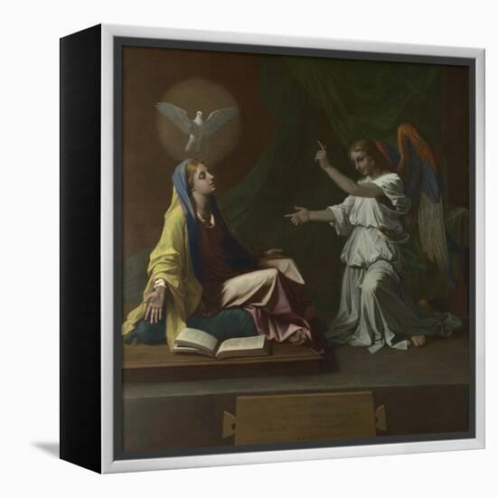 The Annunciation, 1657-Nicolas Poussin-Framed Premier Image Canvas