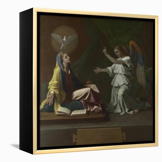 The Annunciation, 1657-Nicolas Poussin-Framed Premier Image Canvas