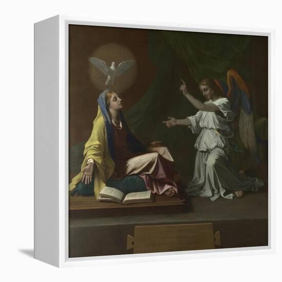 The Annunciation, 1657-Nicolas Poussin-Framed Premier Image Canvas