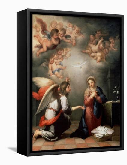 The Annunciation, 1660S-Bartolomé Esteban Murillo-Framed Premier Image Canvas