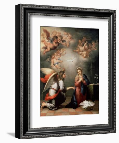 The Annunciation, 1660S-Bartolomé Esteban Murillo-Framed Giclee Print