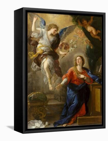 The Annunciation, 1672-Luca Giordano-Framed Premier Image Canvas