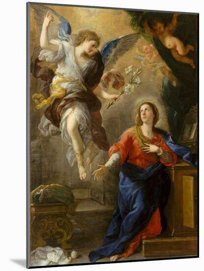 The Annunciation, 1672-Luca Giordano-Mounted Giclee Print