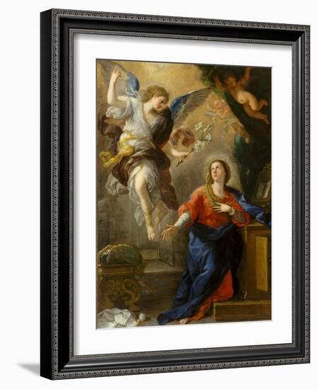 The Annunciation, 1672-Luca Giordano-Framed Giclee Print