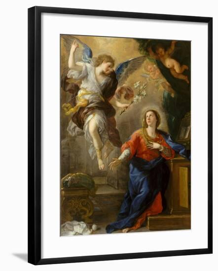 The Annunciation, 1672-Luca Giordano-Framed Giclee Print