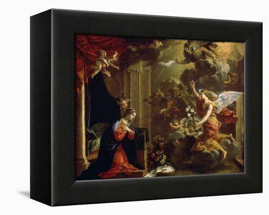 The Annunciation, 17th Century-Eustache Le Sueur-Framed Premier Image Canvas