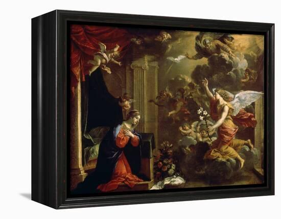 The Annunciation, 17th Century-Eustache Le Sueur-Framed Premier Image Canvas