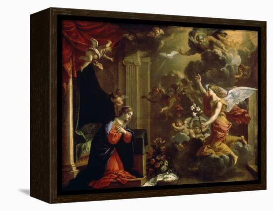 The Annunciation, 17th Century-Eustache Le Sueur-Framed Premier Image Canvas