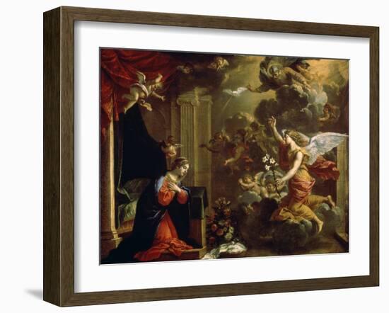 The Annunciation, 17th Century-Eustache Le Sueur-Framed Giclee Print