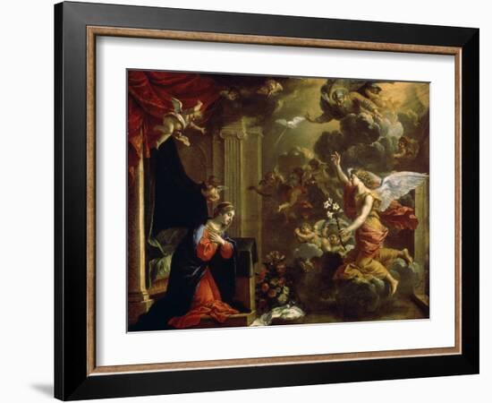 The Annunciation, 17th Century-Eustache Le Sueur-Framed Giclee Print