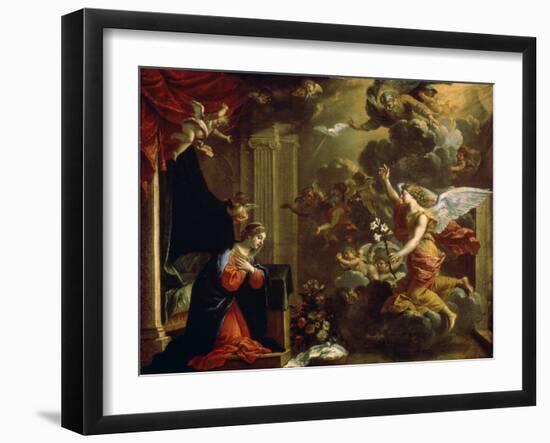 The Annunciation, 17th Century-Eustache Le Sueur-Framed Giclee Print