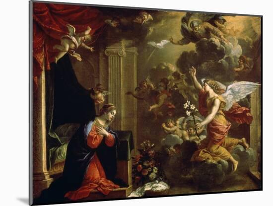 The Annunciation, 17th Century-Eustache Le Sueur-Mounted Giclee Print