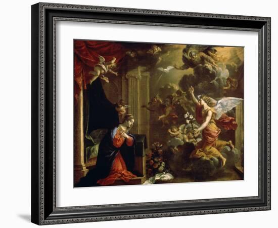 The Annunciation, 17th Century-Eustache Le Sueur-Framed Giclee Print