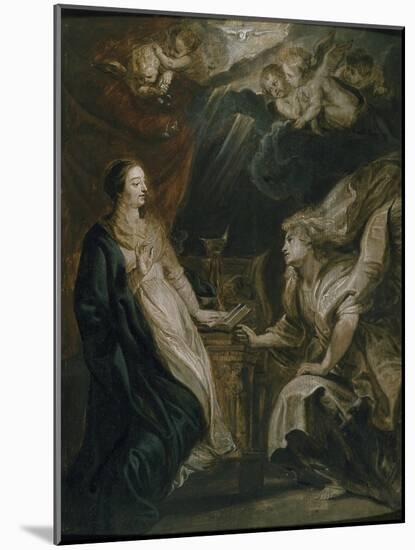 The Annunciation, 17th Century-Peter Paul Rubens-Mounted Giclee Print