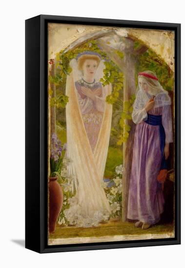 The Annunciation, 1858 (Oil on Canvas)-Arthur Hughes-Framed Premier Image Canvas