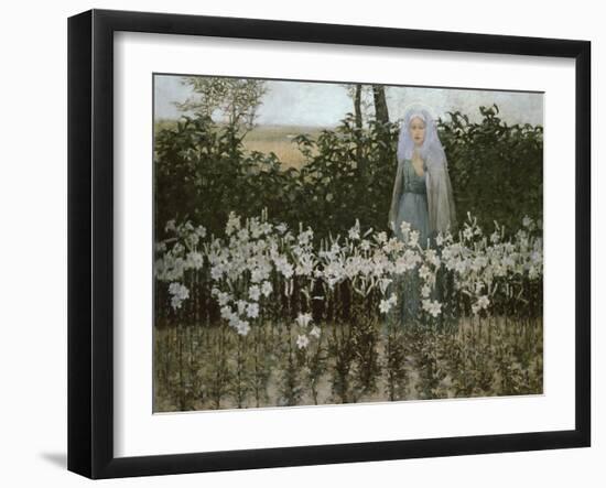 The Annunciation, 1887-George Hitchcock-Framed Giclee Print