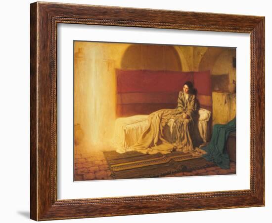 The Annunciation, 1898 (Oil on Canvas)-Henry Ossawa Tanner-Framed Giclee Print