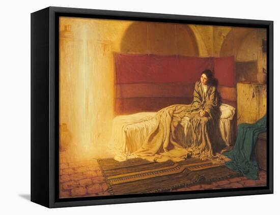 The Annunciation, 1898 (Oil on Canvas)-Henry Ossawa Tanner-Framed Premier Image Canvas