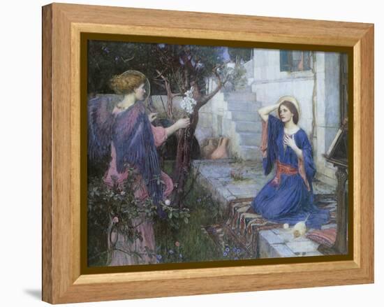 The Annunciation, 1914-John William Waterhouse-Framed Premier Image Canvas