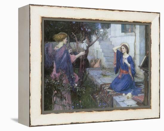 The Annunciation, 1914-John William Waterhouse-Framed Premier Image Canvas