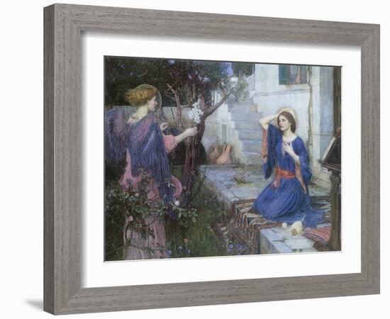 The Annunciation, 1914-John William Waterhouse-Framed Giclee Print