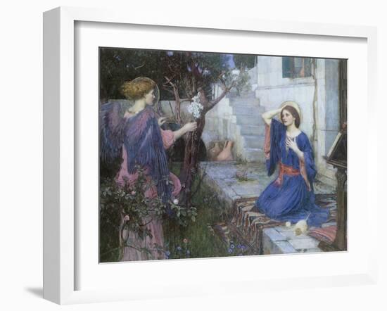 The Annunciation, 1914-John William Waterhouse-Framed Giclee Print