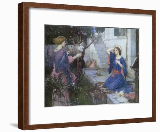 The Annunciation, 1914-John William Waterhouse-Framed Giclee Print