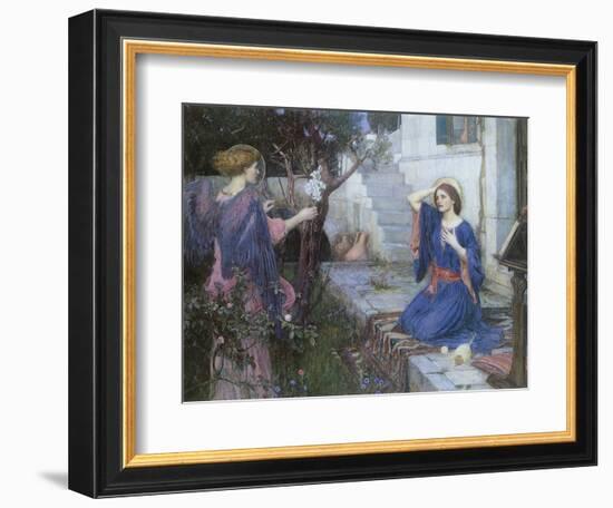 The Annunciation, 1914-John William Waterhouse-Framed Giclee Print