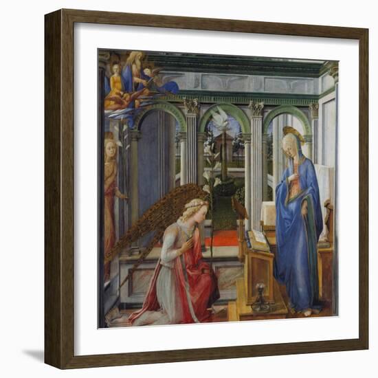 The Annunciation, about 1450-Fra Filippo Lippi-Framed Giclee Print