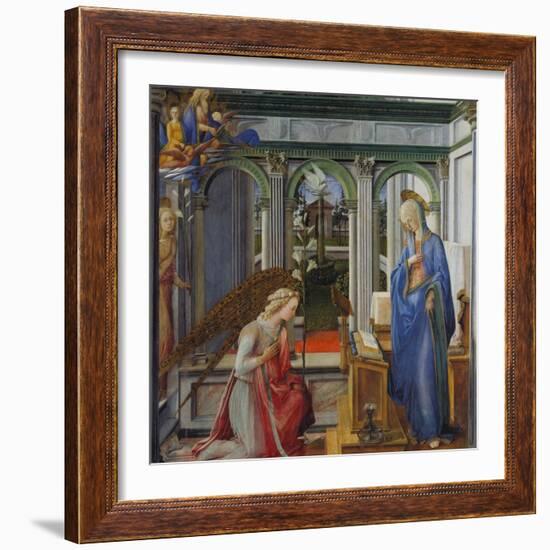 The Annunciation, about 1450-Fra Filippo Lippi-Framed Giclee Print