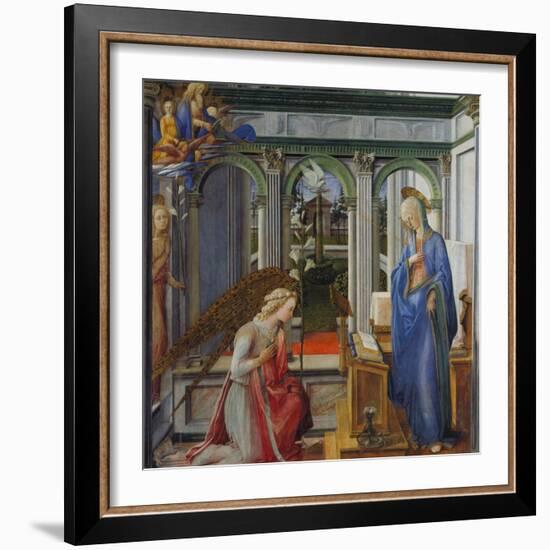 The Annunciation, about 1450-Fra Filippo Lippi-Framed Giclee Print